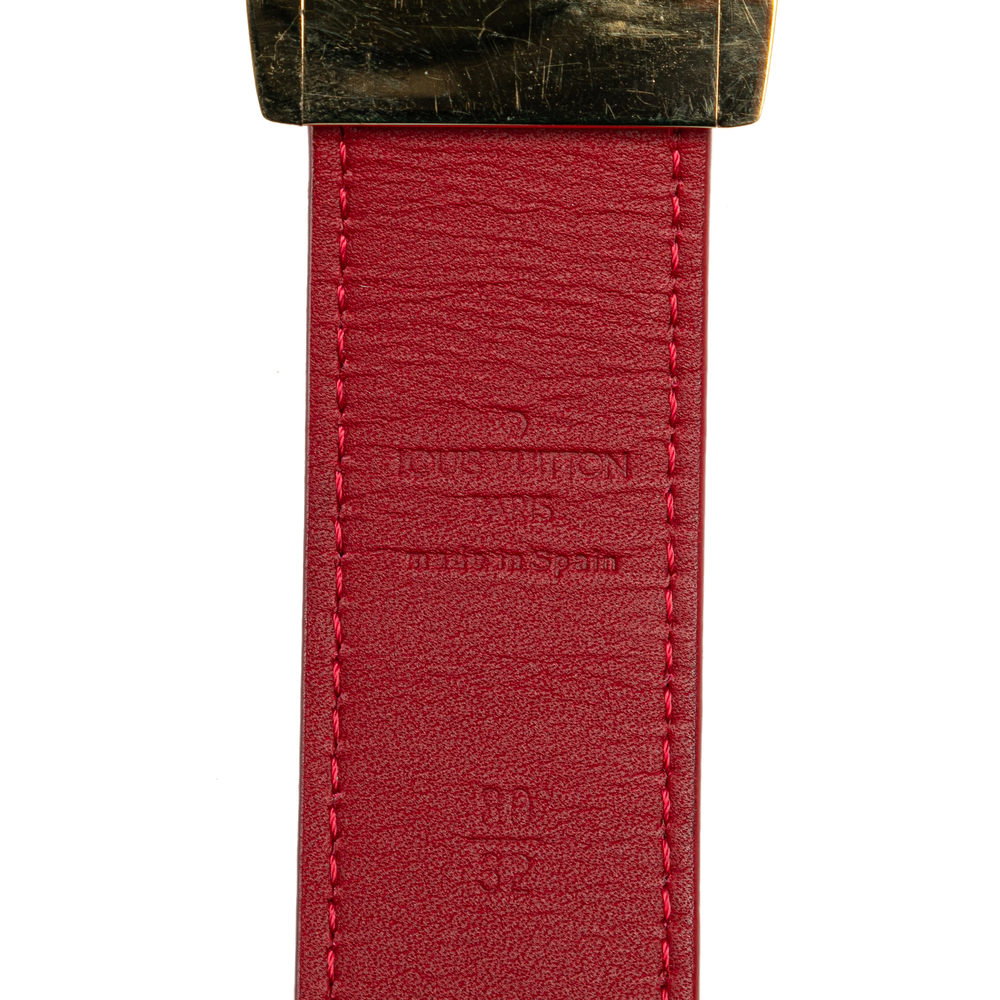 Pre-Loved Louis Vuitton Monogram Multicolore LV Cut Reversible Belt - Picture 4 of 10